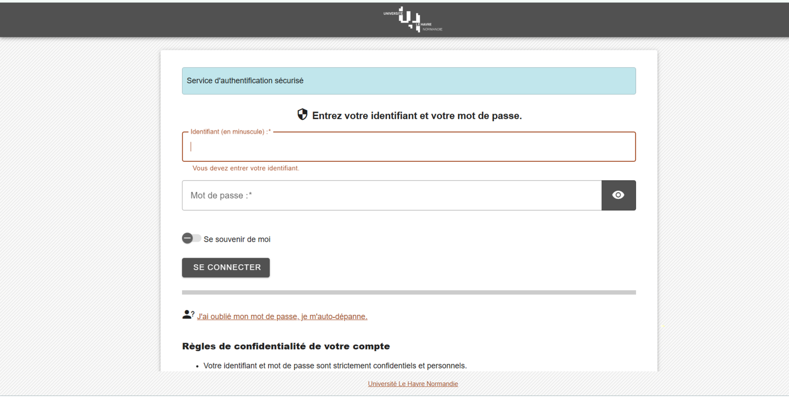 Hyperplanning Le Havre
